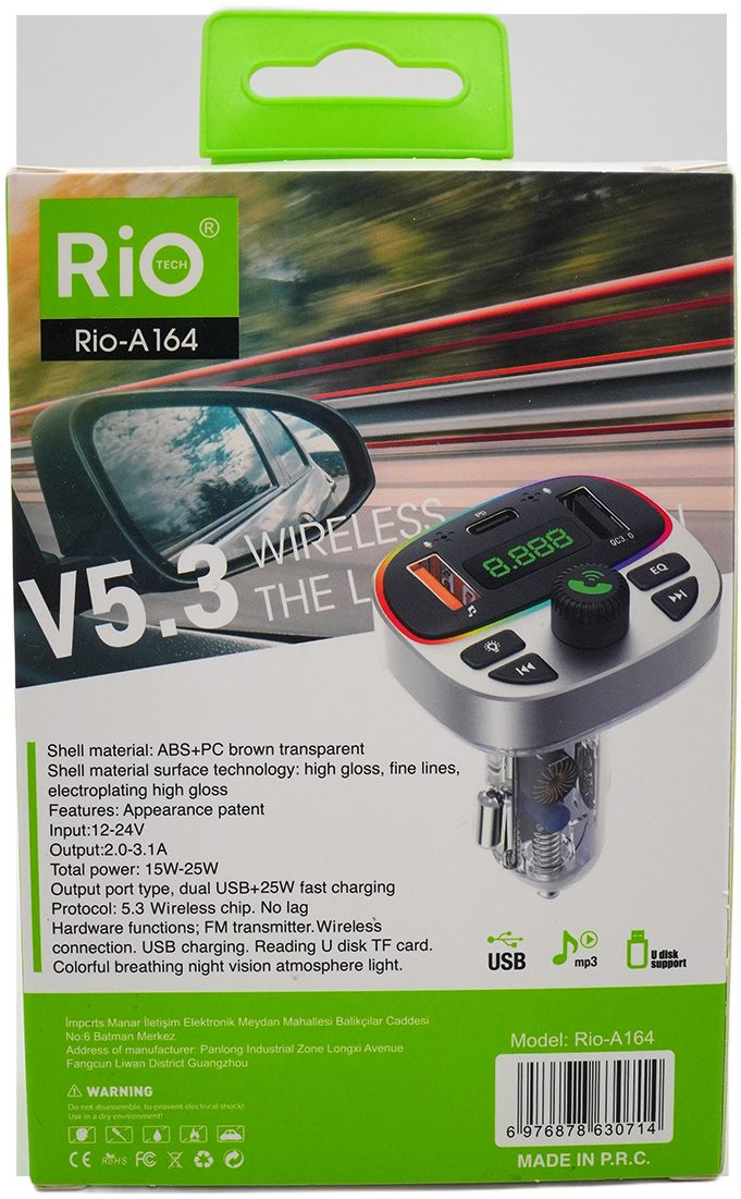 RİO ARAÇ BLUETOOTH ÖZELLİĞİ GETİRİN ŞARJ YERİNE TAKILIP ARACINIZI ÖZELLİK EKLEYİN