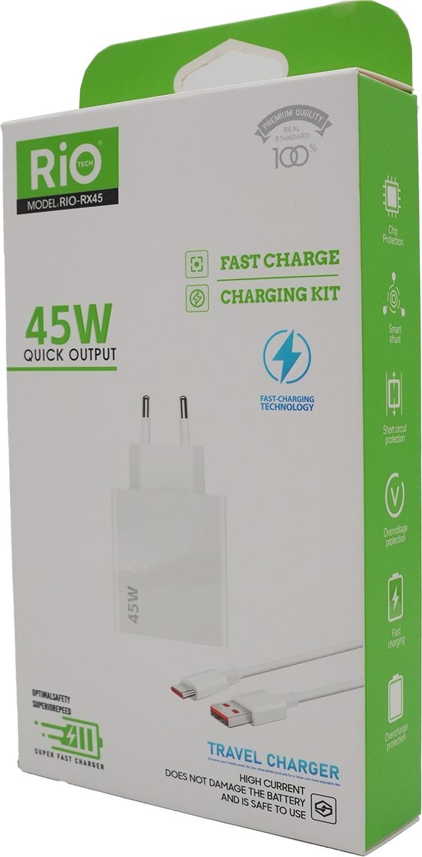 Samsung UYUMLU 45W Şarj Aleti Type-C PD 3.0 Süper Hızlı Şarj Adaptörü / S23 Ultra S24 Plus BEYAZ