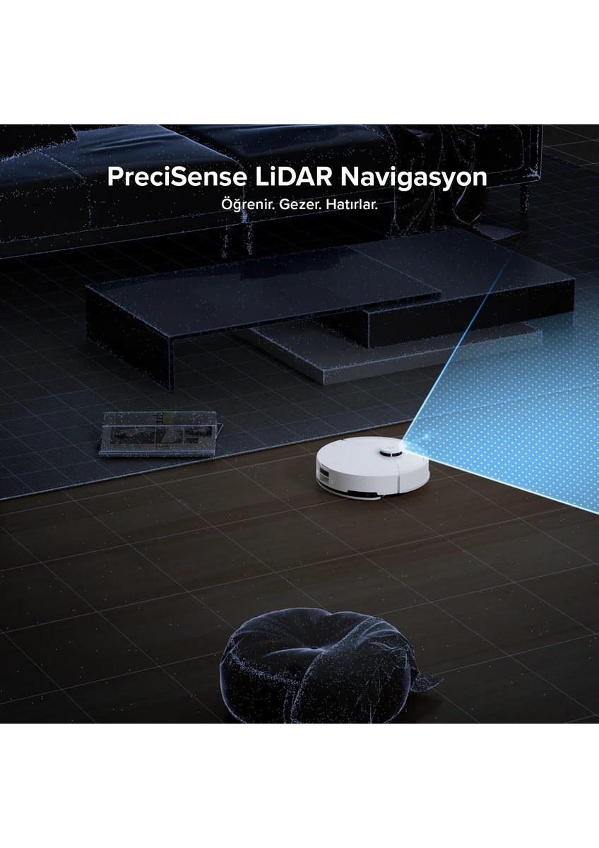 Roborock S8 Pro Akıllı Robot Süpürge - Beyaz