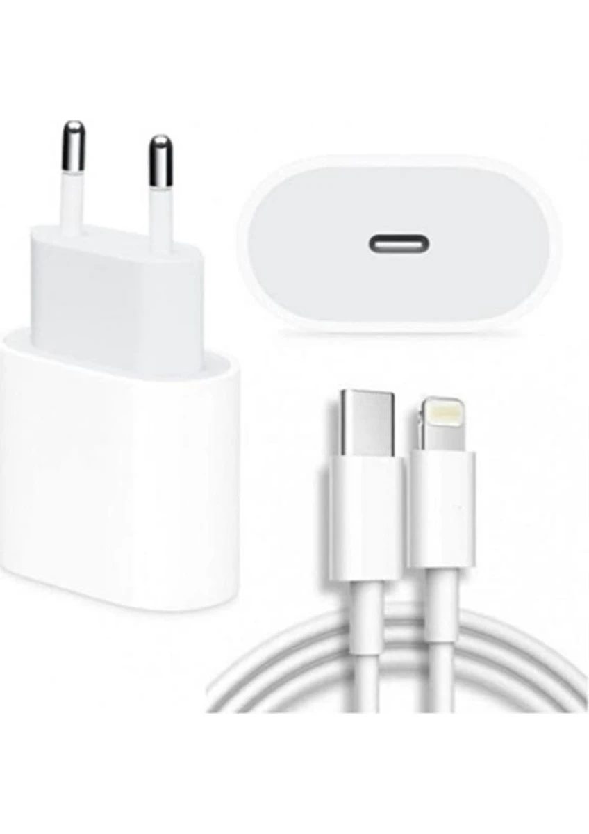 Iphone 13 Uyumlu 20W Hızlı Şarj Aleti Adaptör + Kablo