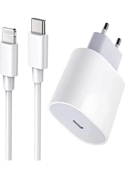 Iphone 13 Uyumlu 20W Hızlı Şarj Aleti Adaptör + Kablo