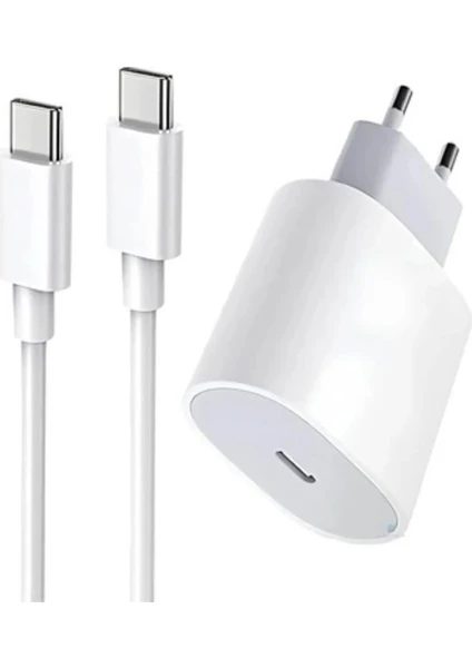 Iphone 15 Plus Uyumlu 35W Hızlı Şarj Aleti Adaptör + Kablo (1m)