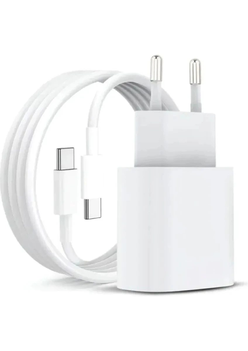 Iphone 15 Plus Uyumlu 35W Hızlı Şarj Aleti Adaptör + Kablo (1m)