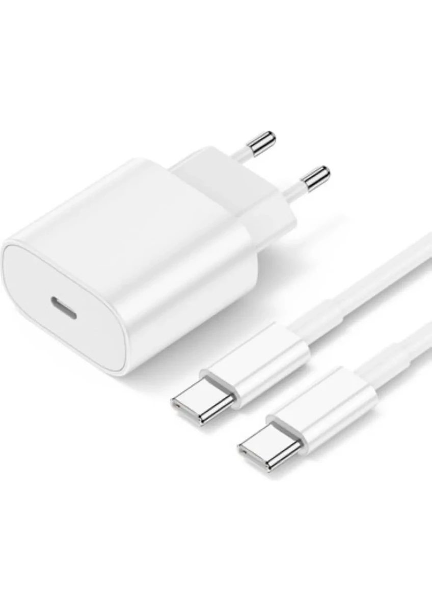 Iphone 15 Plus Uyumlu 35W Hızlı Şarj Aleti Adaptör + Kablo (1m)