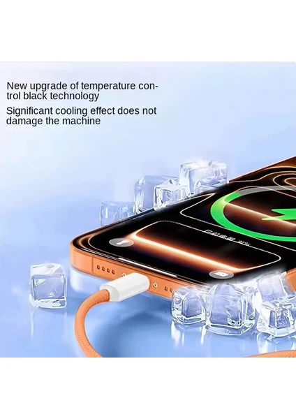60W iPhone Uyumlu iPhone 17 / 17 Pro / 17 Air / 17 Pro Max Uyumlu Hasır 1 Metre Hızlı Şarj Kablosu Type-C To Type-C