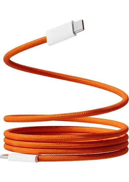 60W iPhone Uyumlu iPhone 17 / 17 Pro / 17 Air / 17 Pro Max Uyumlu Hasır 1 Metre Hızlı Şarj Kablosu Type-C To Type-C
