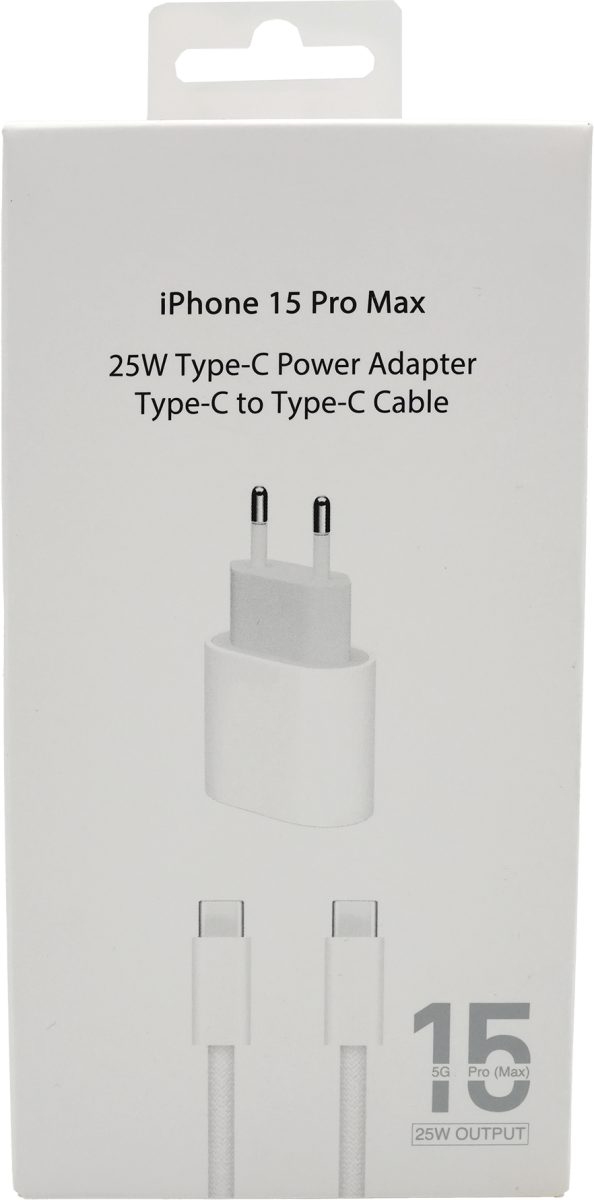 İphone 25W Type-C Power Adapter Type-C To Type-C Kablo Iphone 15 ve Üstü Uyumlu
