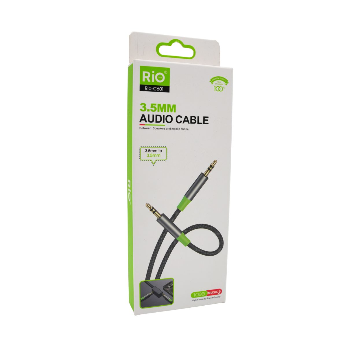 RİO 3,5MM AUX TO AUX KABLO ŞIK VE DAYANIKLI TASARIMI İLE