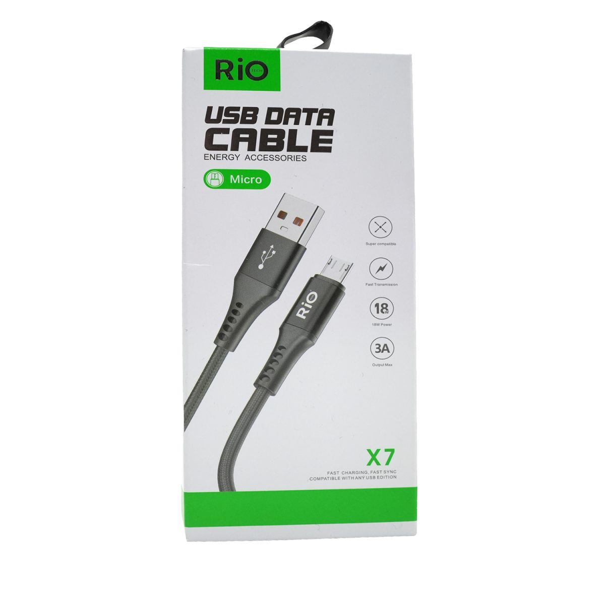RİO USB-A TO MİCRO ŞARJ KABLASU 3.0A 18W DESTEKLİ KALİTELİ KABLO